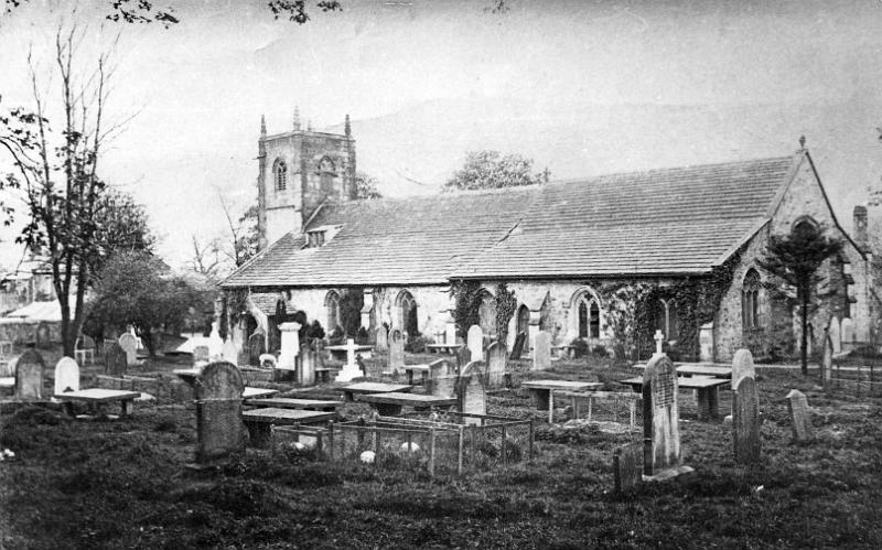 St Marys 1900.jpg - St Mary's Church and churchyard in 1900